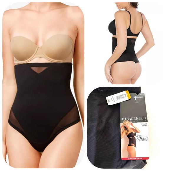 Miraclesuit Other - NWT  Extra Firm Tummy-Control High-Waist Sheer Thong 2778